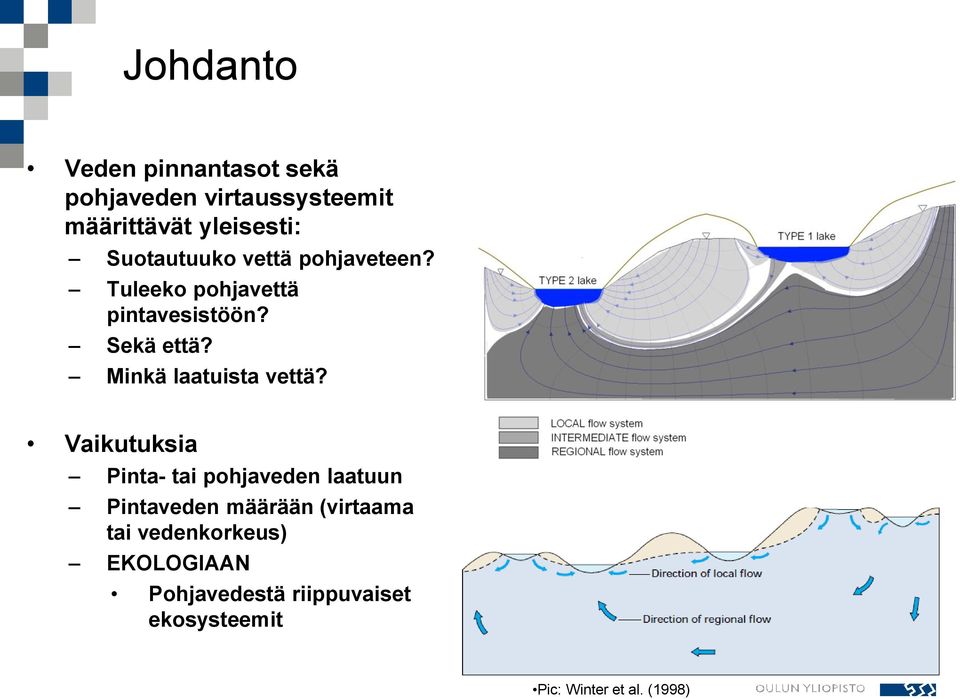 Minkä laatuista vettä?