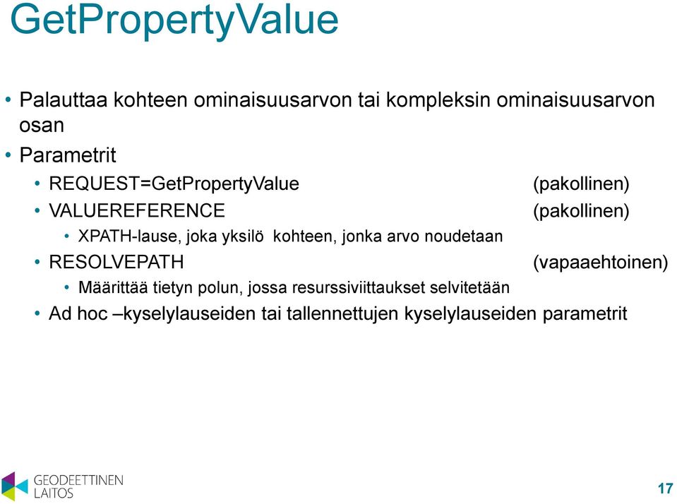 kohteen, jonka arvo noudetaan RESOLVEPATH Määrittää tietyn polun, jossa