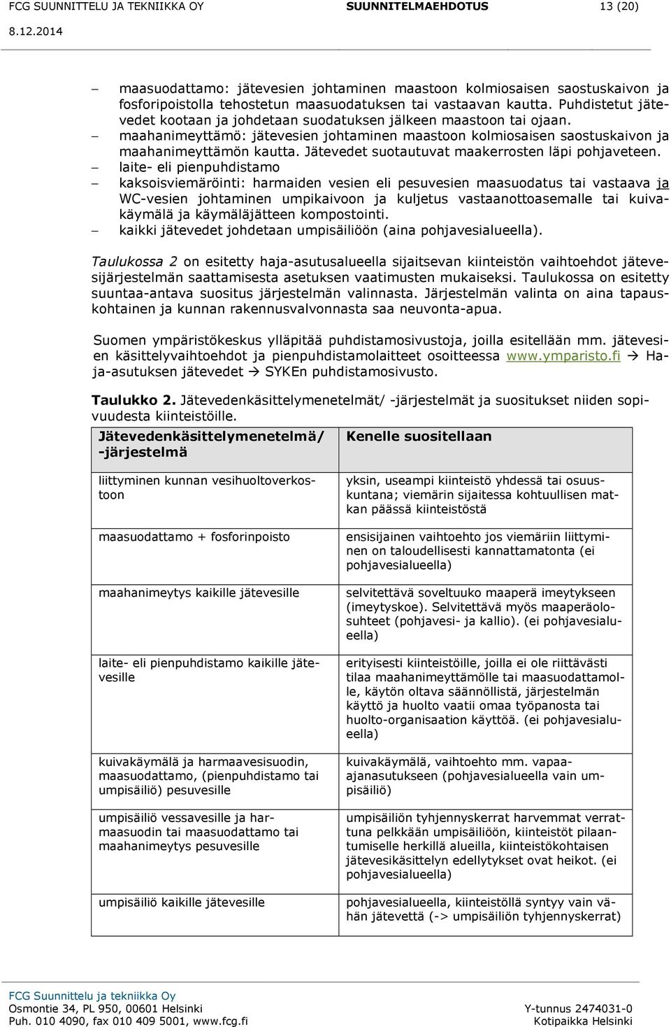 Jätevedet suotautuvat maakerrosten läpi pohjaveteen.