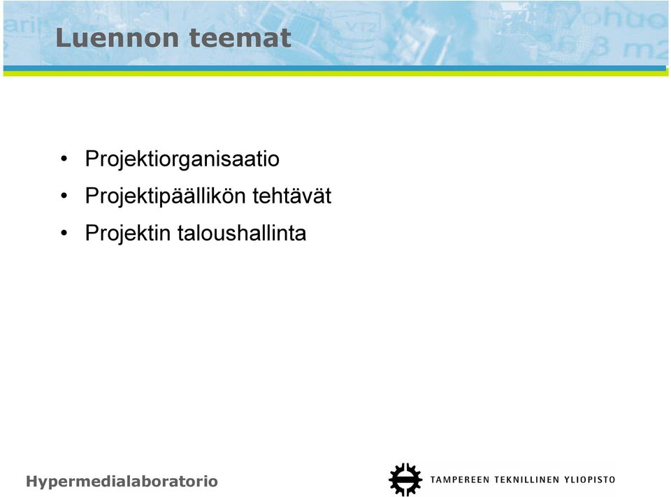 Projektipäällikön