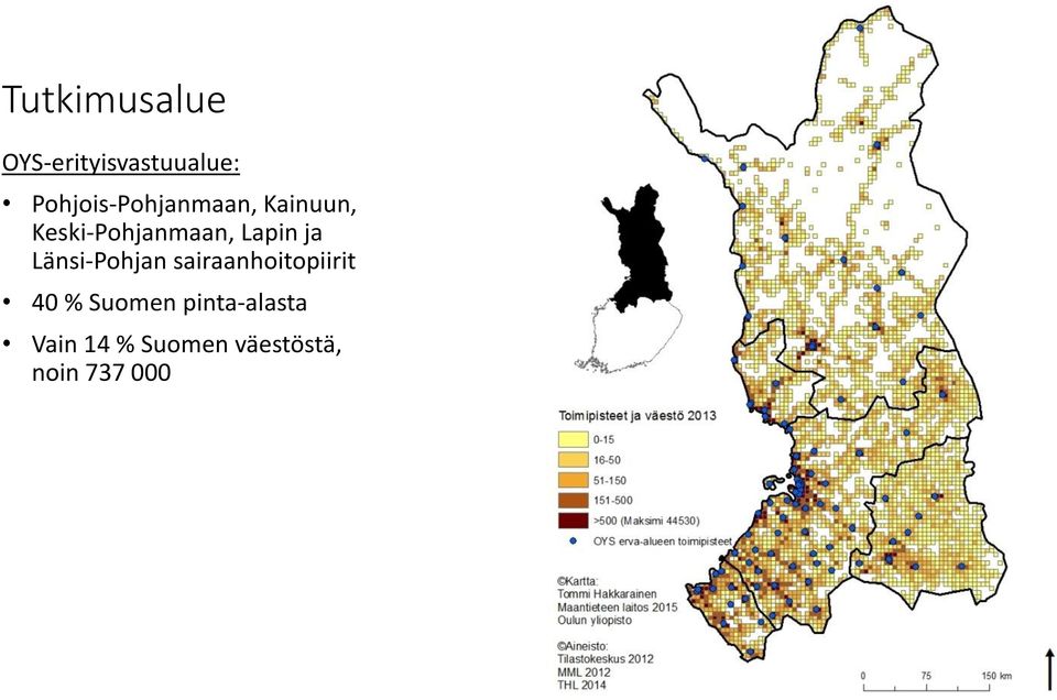 Lapin ja Länsi-Pohjan sairaanhoitopiirit 40 %