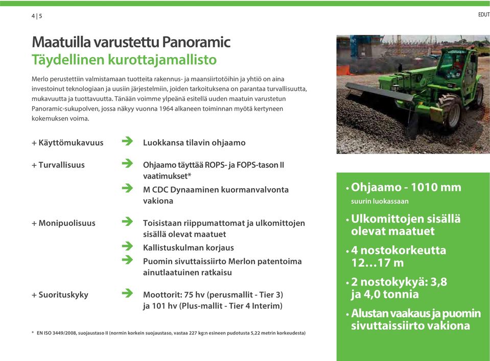 Tänään voimme ylpeänä esitellä uuden maatuin varustetun Panoramic-sukupolven, jossa näkyy vuonna 1964 alkaneen toiminnan myötä kertyneen kokemuksen voima.