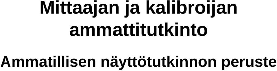 ammattitutkinto