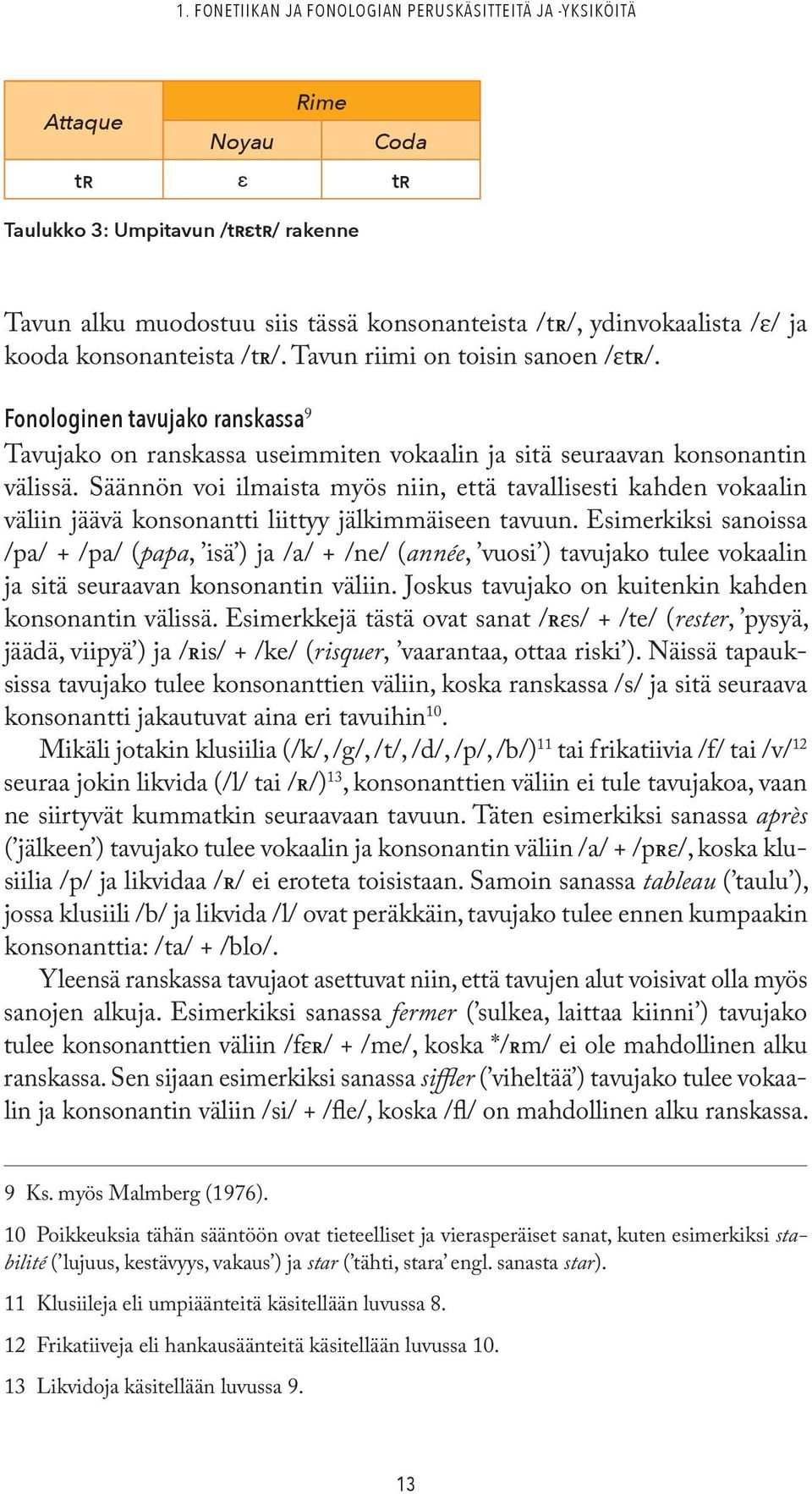 Säännön voi ilmaista myös niin, että tavallisesti kahden vokaalin väliin jäävä konsonantti liittyy jälkimmäiseen tavuun.