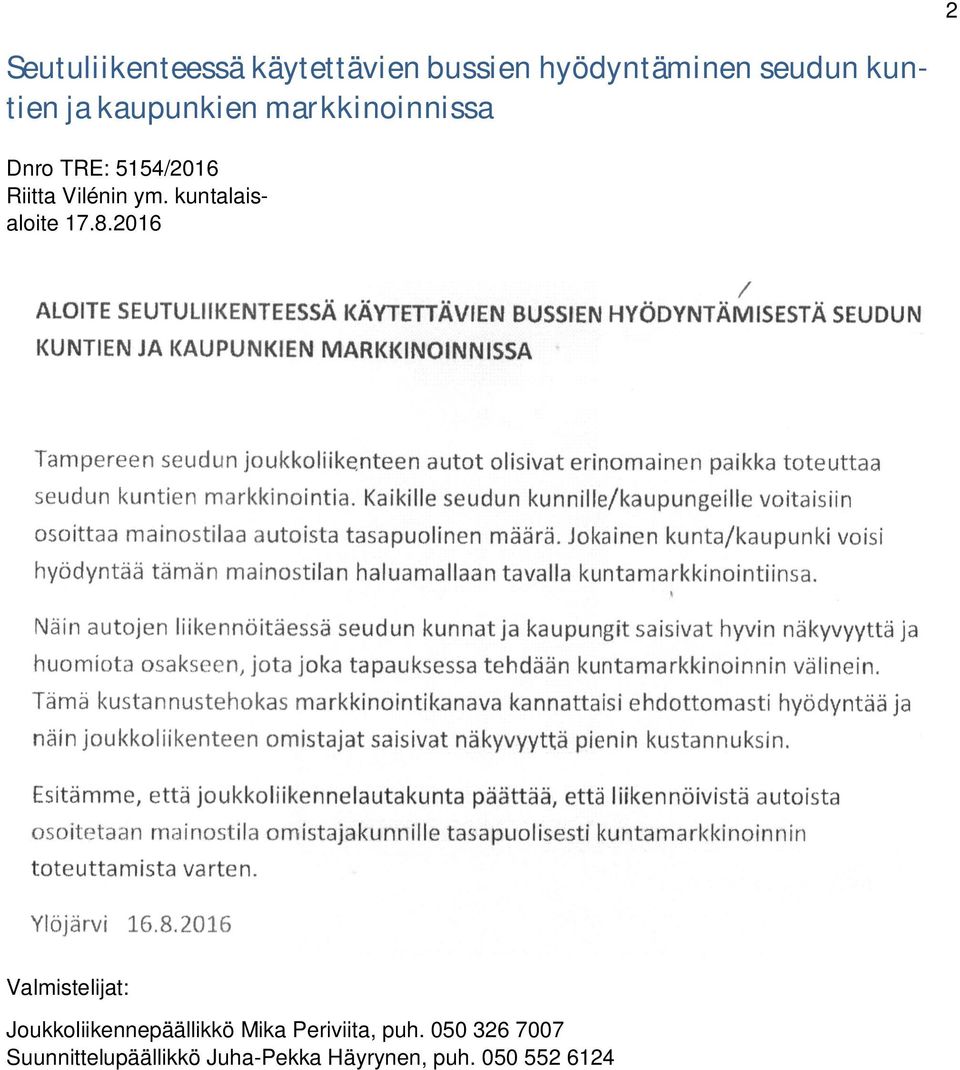 kuntalaisaloite 17.8.
