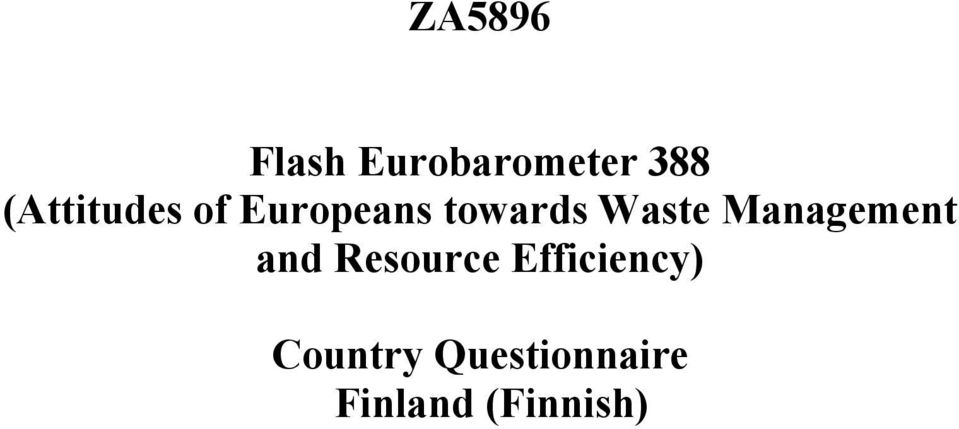 Waste Management and Resource