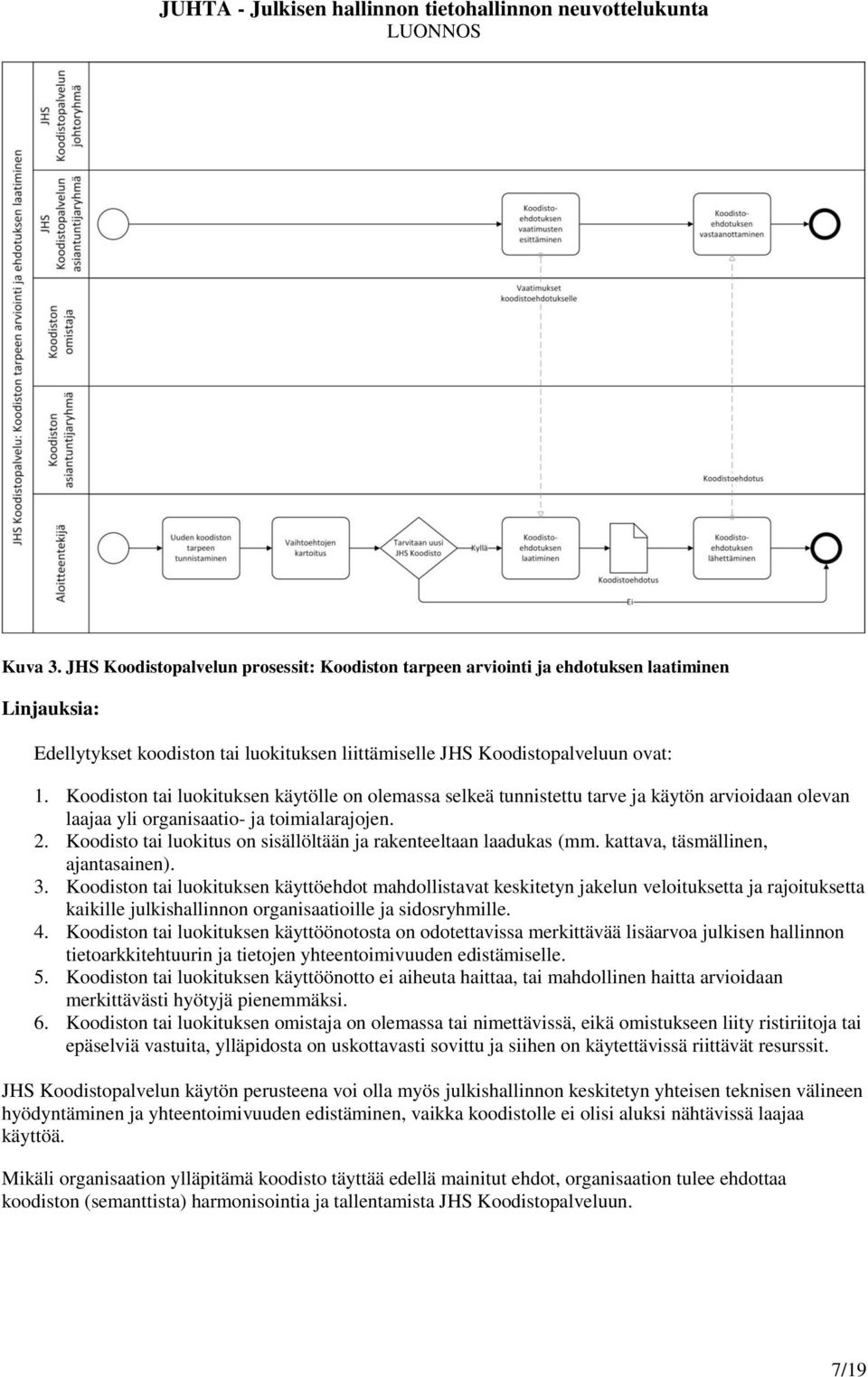 Koodisto tai luokitus on sisällöltään ja rakenteeltaan laadukas (mm. kattava, täsmällinen, ajantasainen). 3.