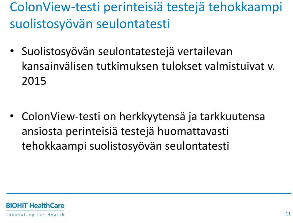 tulokset valmistuivat v.