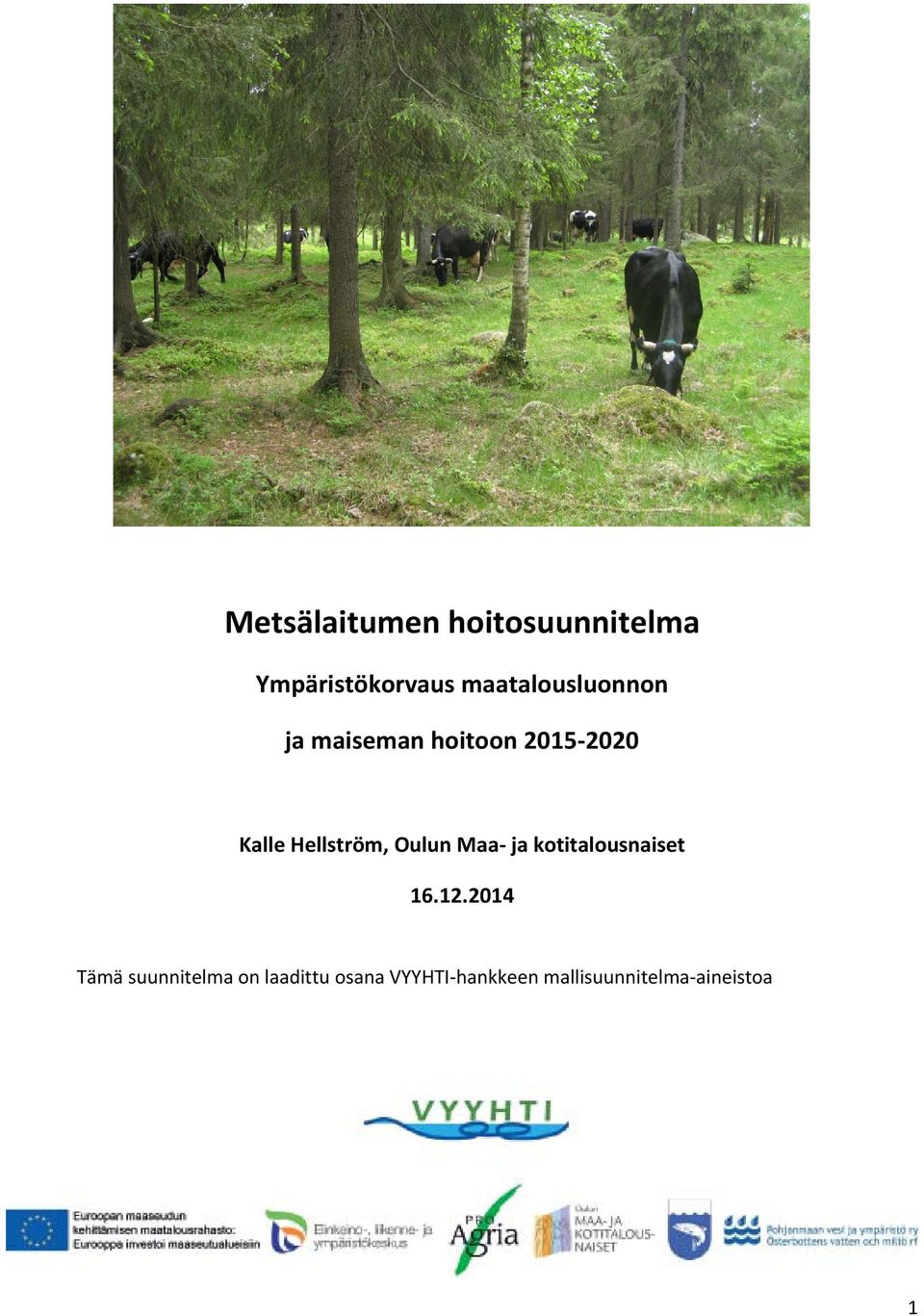Hellström, Oulun Maa ja kotitalousnaiset 16.12.