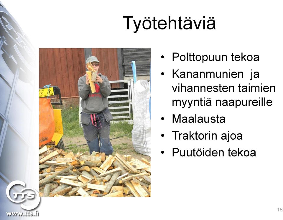 taimien myyntiä naapureille