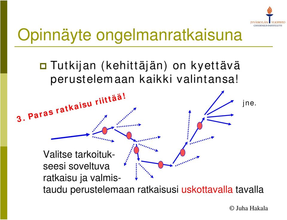 Paras ratkaisu riittää! jne.