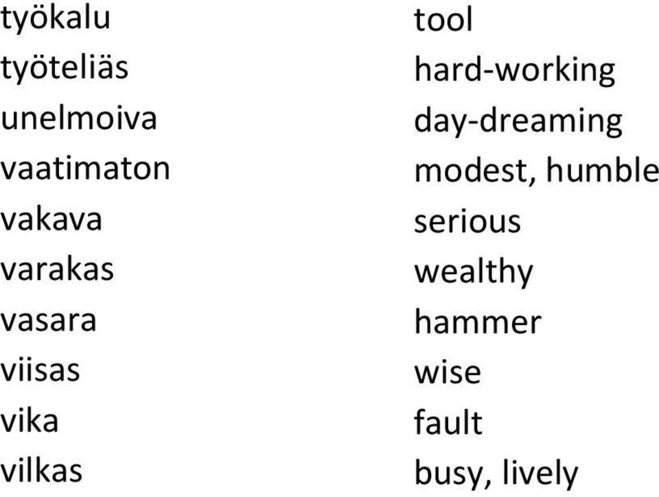 tool hard-working day-dreaming modest,