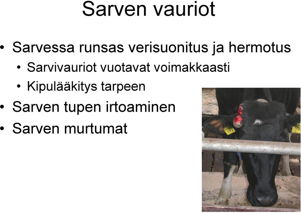 vuotavat voimakkaasti Kipulääkitys