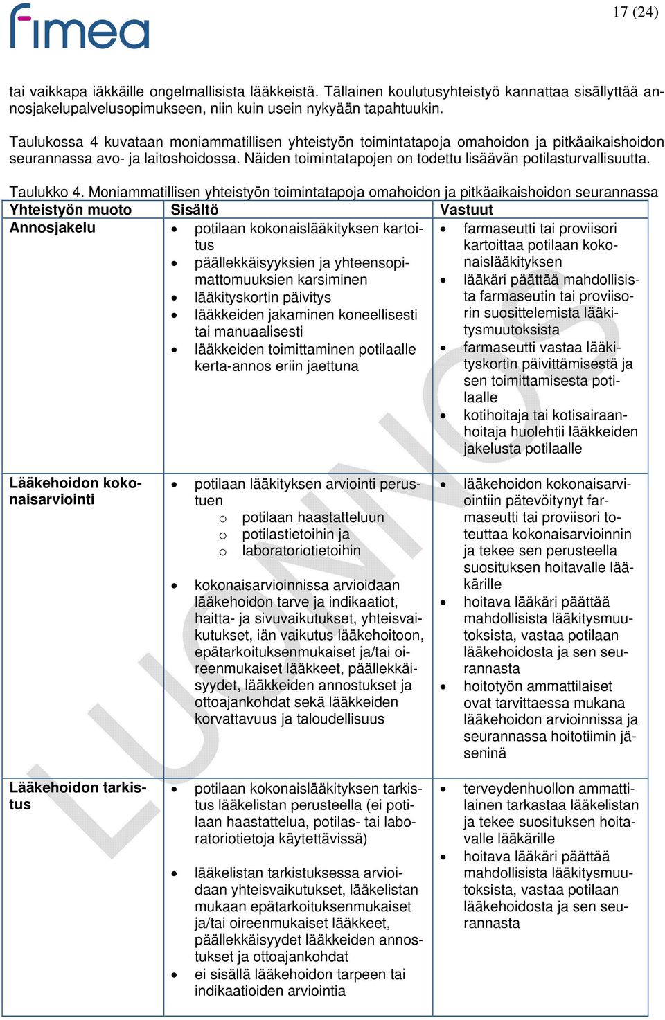 Taulukko 4.