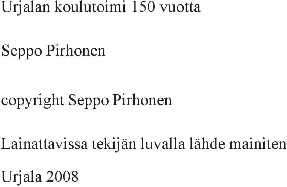 Pirhonen Lainattavissa tekijän