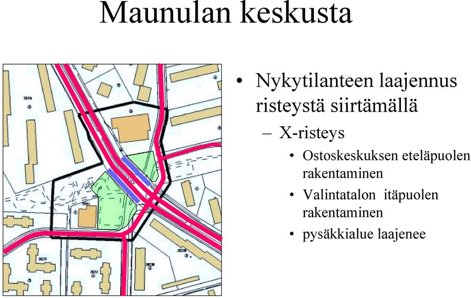 X-risteys Ostoskeskuksen