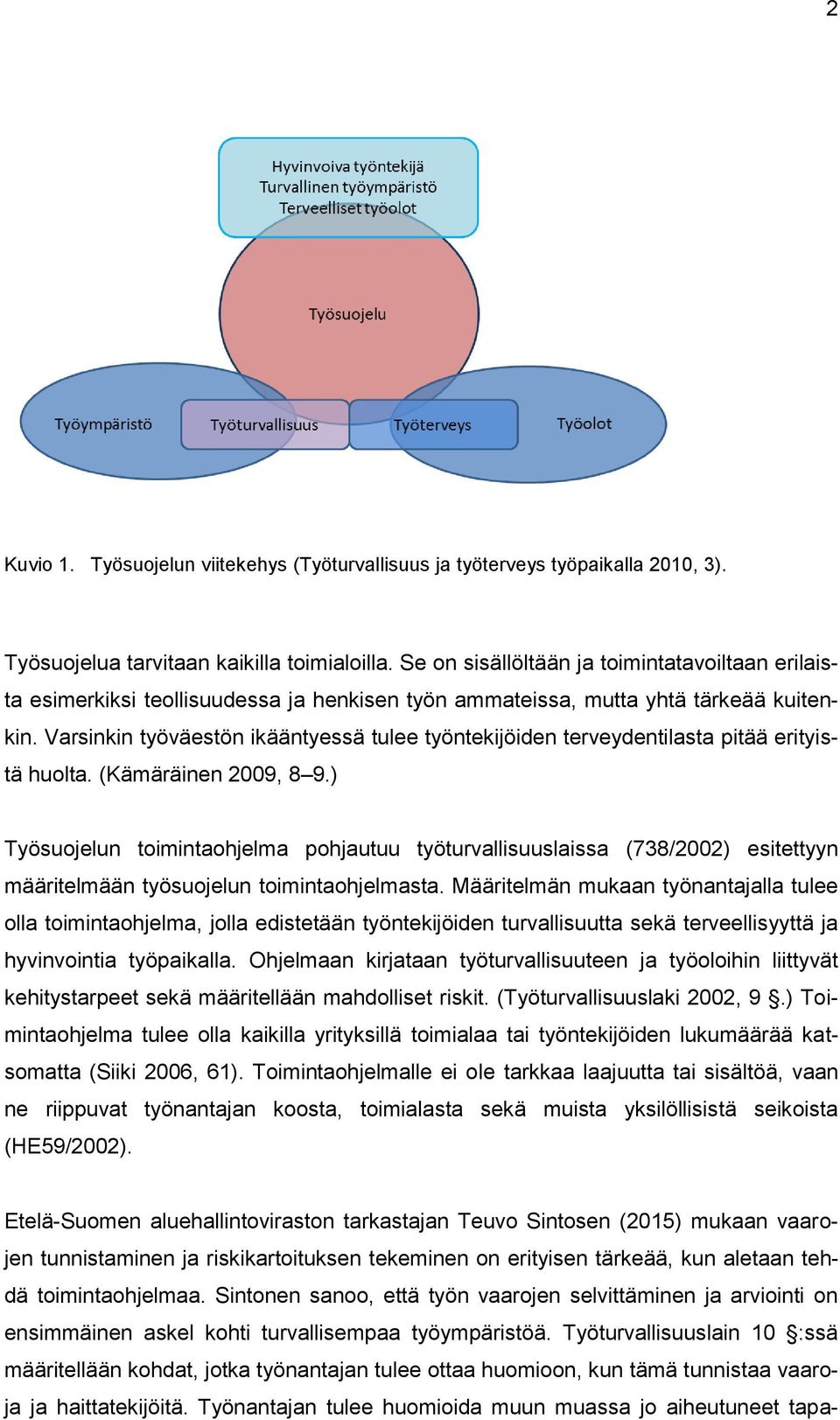 Varsinkin työväestön ikääntyessä tulee työntekijöiden terveydentilasta pitää erityistä huolta. (Kämäräinen 2009, 8 9.