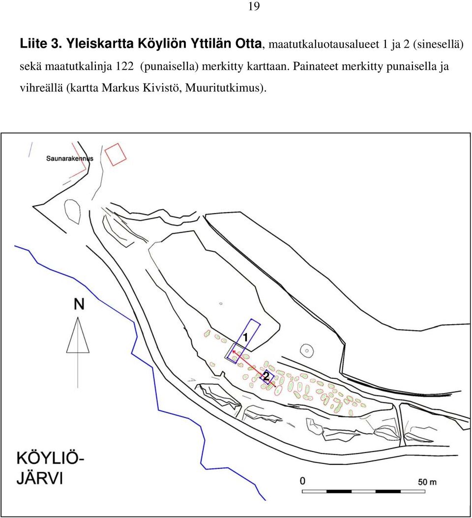 maatutkaluotausalueet ja (sinesellä) sekä