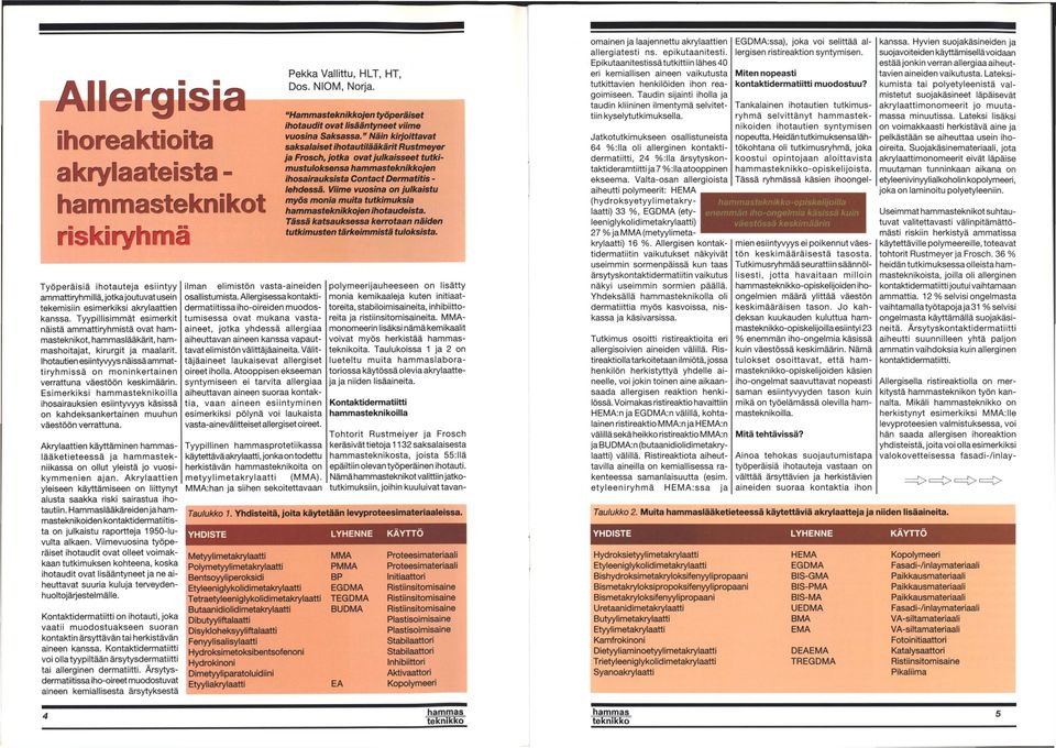 Viime vuosina on julkaistu myös monia muita tutkimuksia jen ihotaudeista. Tässä katsauksessa kerrotaan näiden tutkimusten tärkeimmistä tuloksista.