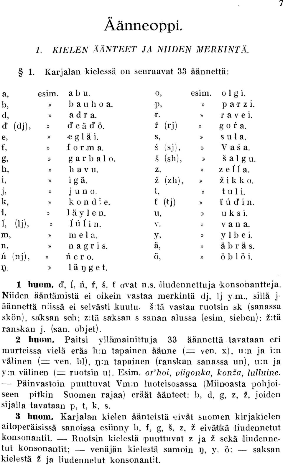 z (zh), )) z i k k 0. )) J, J u no. t )) tuli. ' k, )) ko n d i e. f (tj) )) f u d i n. 'l, )) l ä ylen. u, )) u ks i. i, (lj), )) i ui i n. Y. )) vana. m, )) ln e l a. y, )) y l b ei.