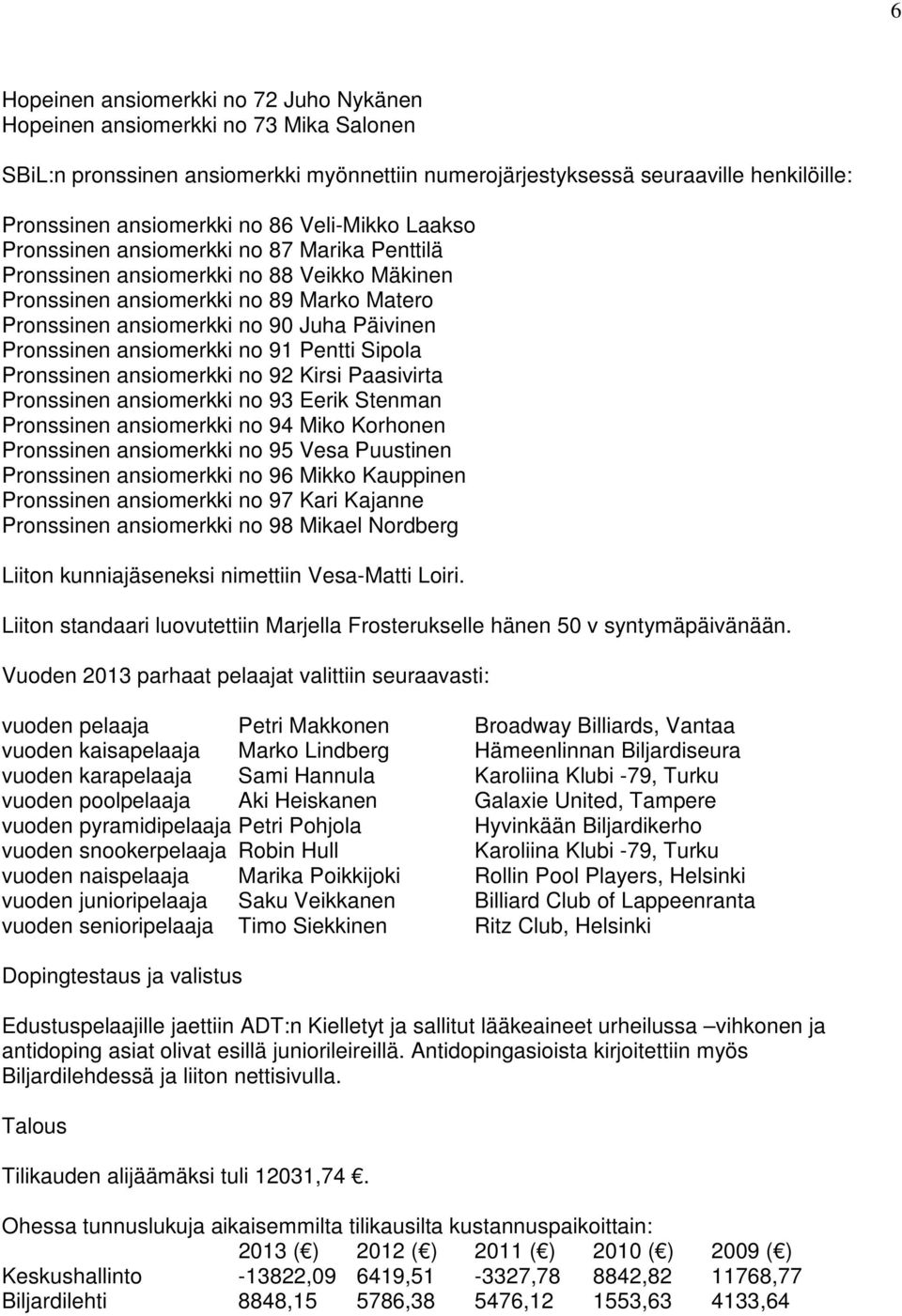 Pronssinen ansiomerkki no 91 Pentti Sipola Pronssinen ansiomerkki no 92 Kirsi Paasivirta Pronssinen ansiomerkki no 93 Eerik Stenman Pronssinen ansiomerkki no 94 Miko Korhonen Pronssinen ansiomerkki