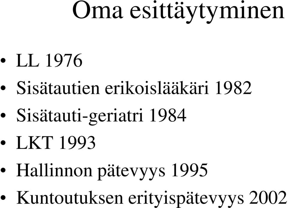 Sisätauti-geriatri 1984 LKT 1993