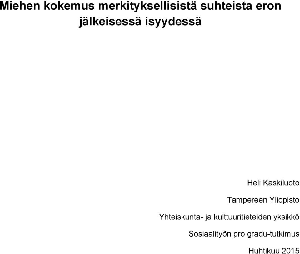 Yliopisto Yhteiskunta- ja kulttuuritieteiden