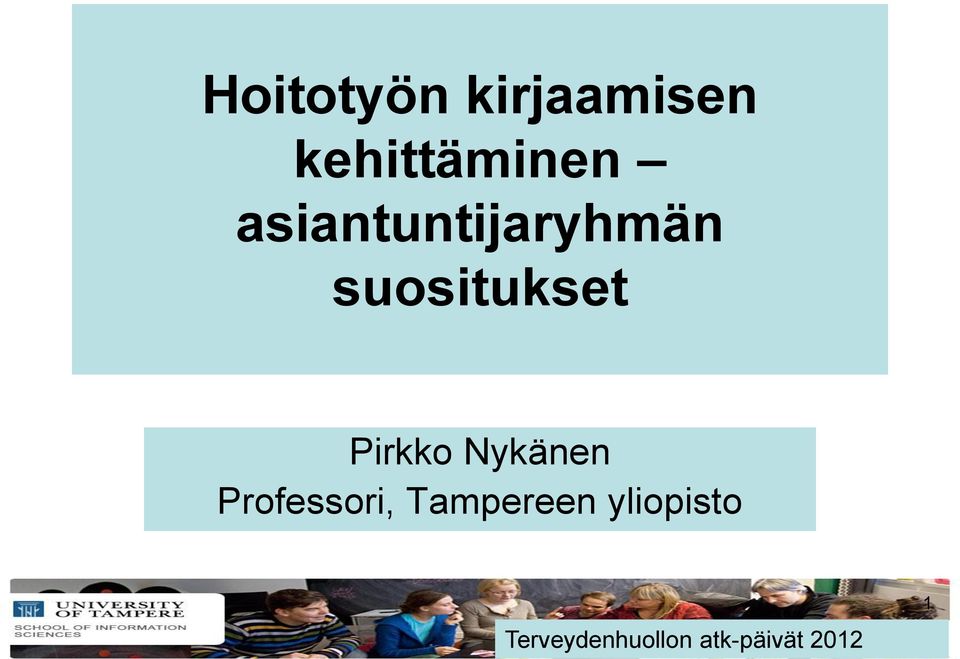 Professori, Tampereen yliopisto 1