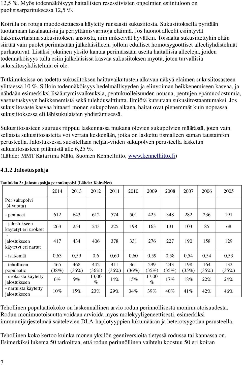 Toisaalta sukusiitettykin eläin siirtää vain puolet perimästään jälkeläisilleen, jolloin edulliset homotsygoottiset alleeliyhdistelmät purkautuvat.