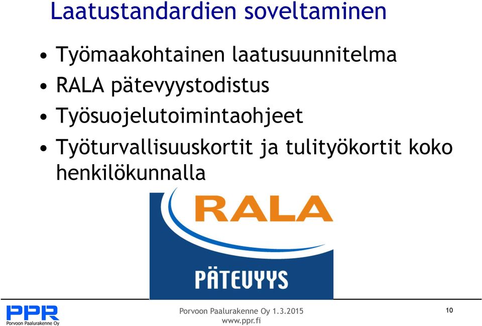 pätevyystodistus Työsuojelutoimintaohjeet