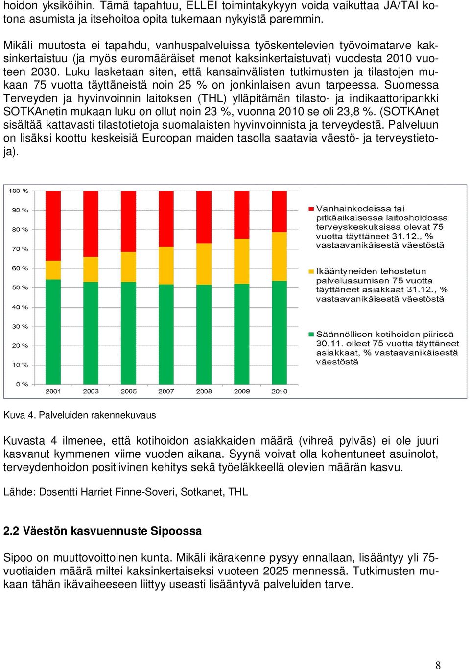 Luku lasketaan siten, että kansainvälisten tutkimusten ja tilastojen mukaan 75 vuotta täyttäneistä noin 25 % on jonkinlaisen avun tarpeessa.