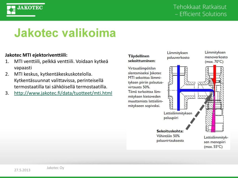 MTI keskus, kytkentäkeskuskotelolla.