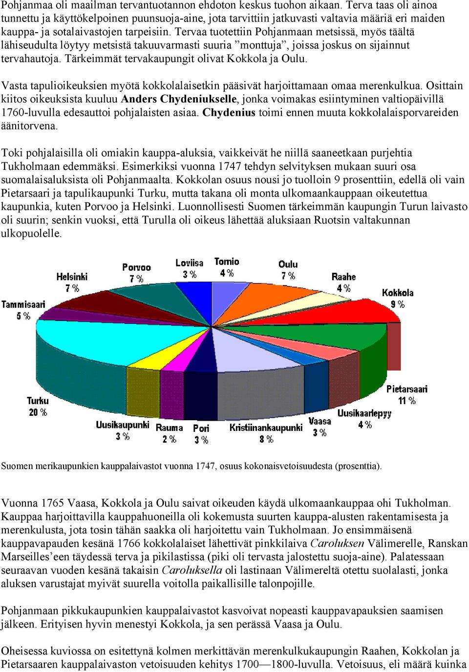 Tervaa tuotettiin Pohjanmaan metsissä, myös täältä lähiseudulta löytyy metsistä takuuvarmasti suuria monttuja, joissa joskus on sijainnut tervahautoja.