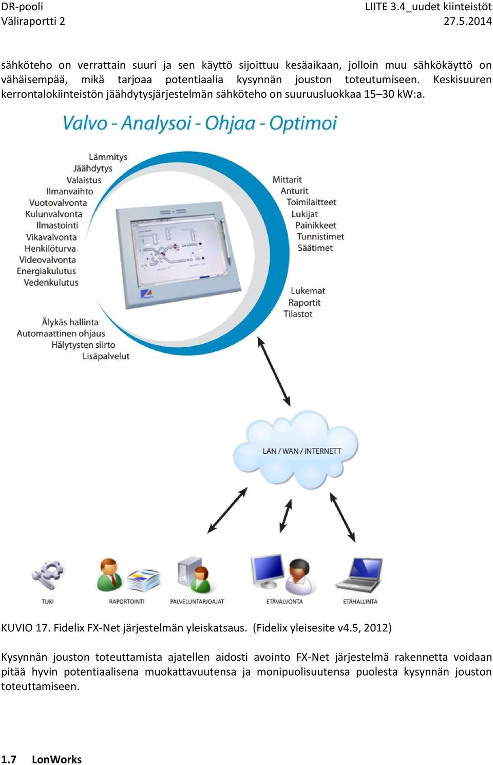Fidelix FX-Net järjestelmän yleiskatsaus. (Fidelix yleisesite v4.