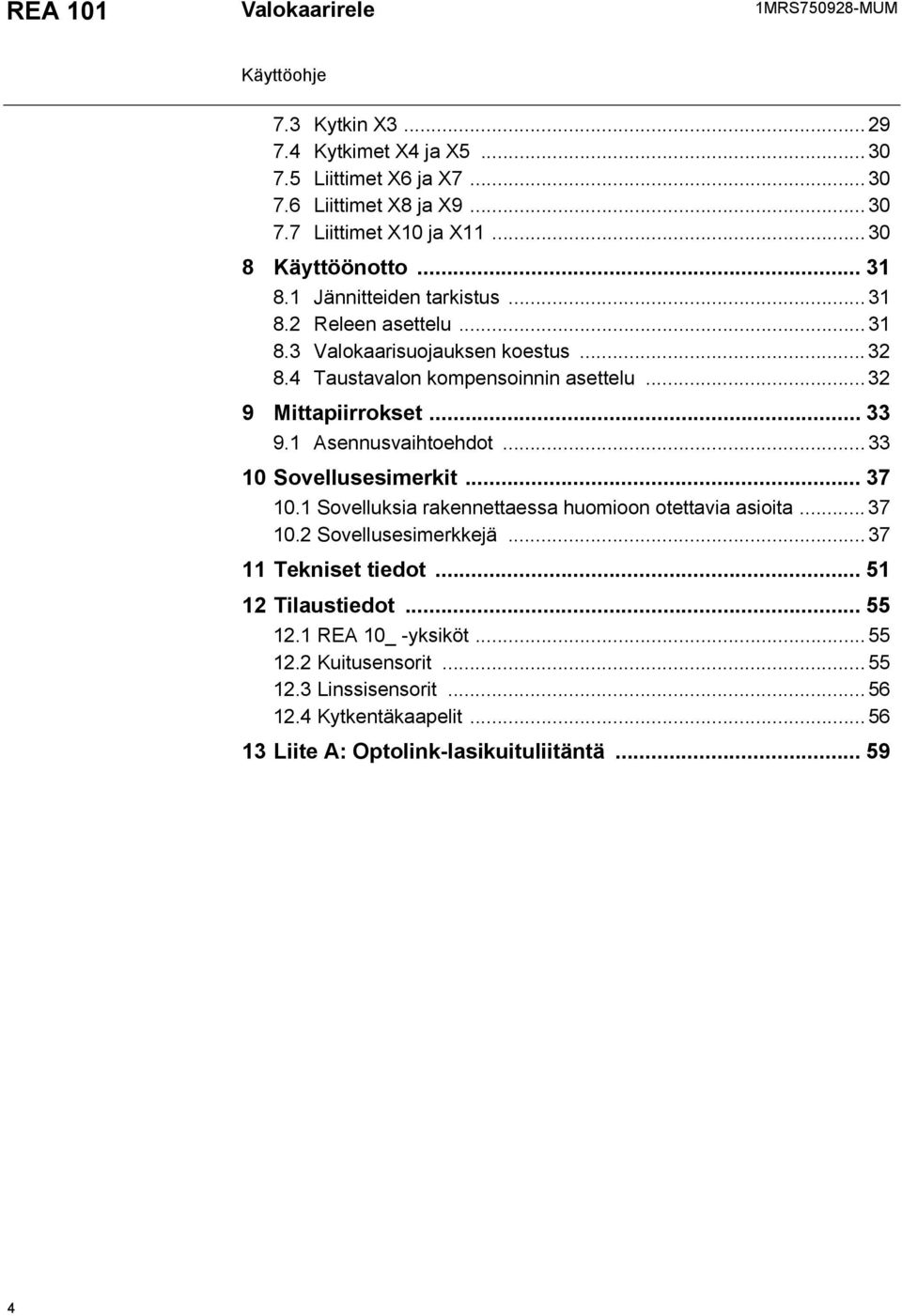 .. 32 9 Mittapiirrokset... 33 9.1 Asennusvaihtoehdot... 33 10 Sovellusesimerkit... 37 10.1 Sovelluksia rakennettaessa huomioon otettavia asioita... 37 10.2 Sovellusesimerkkejä.