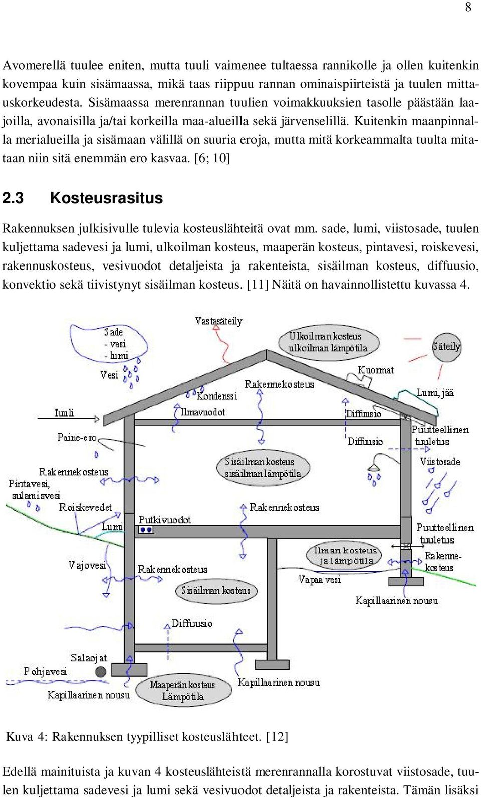 Kuitenkin maanpinnalla merialueilla ja sisämaan välillä on suuria eroja, mutta mitä korkeammalta tuulta mitataan niin sitä enemmän ero kasvaa. [6; 10] 2.