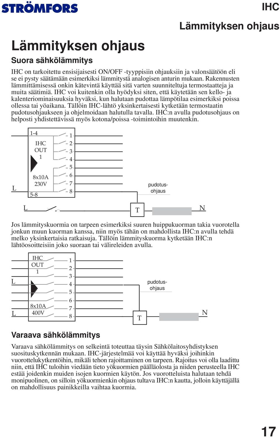 voi kuitenkin olla hyödyksi siten, että käytetään sen kello- ja kalenteriominaisuuksia hyväksi, kun halutaan pudottaa lämpötilaa esimerkiksi poissa ollessa tai yöaikana.