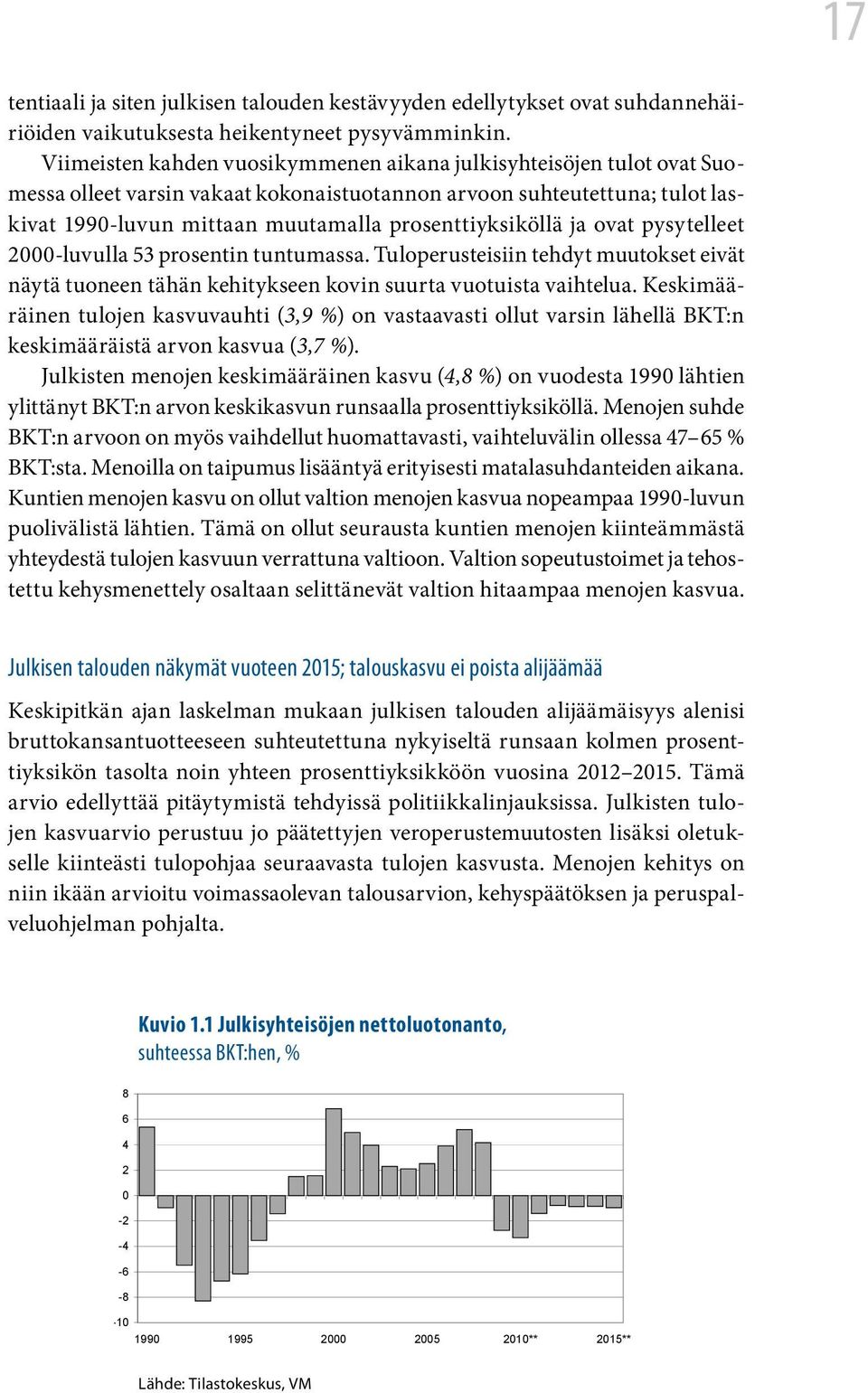 prosenttiyksiköllä ja ovat pysytelleet 2000-luvulla 53 prosentin tuntumassa. Tuloperusteisiin tehdyt muutokset eivät näytä tuoneen tähän kehitykseen kovin suurta vuotuista vaihtelua.