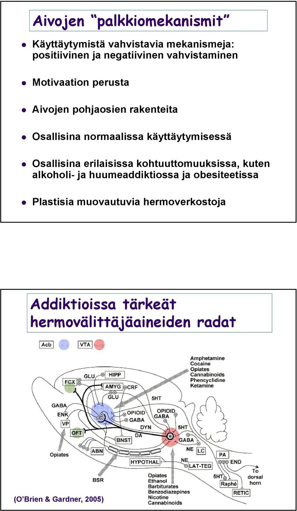 käyttäytymisessä Osallisina erilaisissa kohtuuttomuuksissa, kuten alkoholi- ja huumeaddiktiossa ja