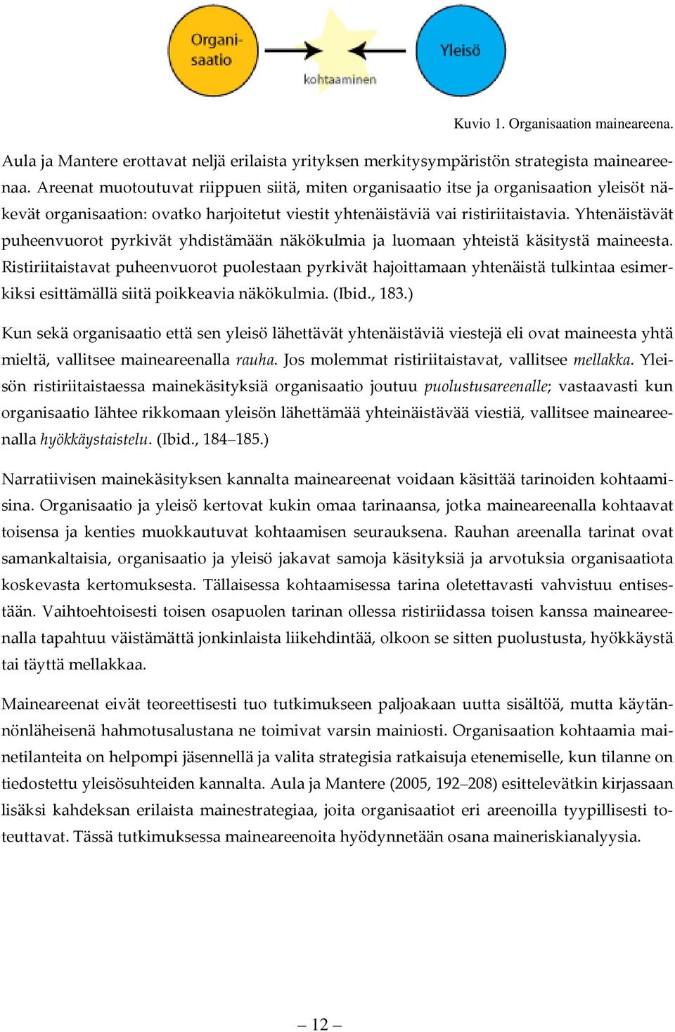 Yhtenäistävät puheenvuorot pyrkivät yhdistämään näkökulmia ja luomaan yhteistä käsitystä maineesta.