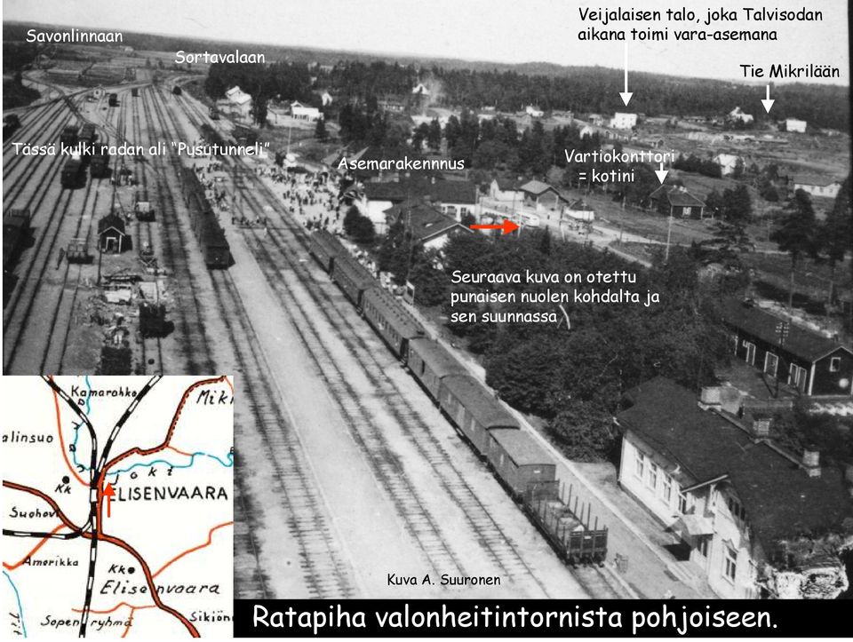 Asemarakennnus Vartiokonttori = kotini Seuraava kuva on otettu punaisen