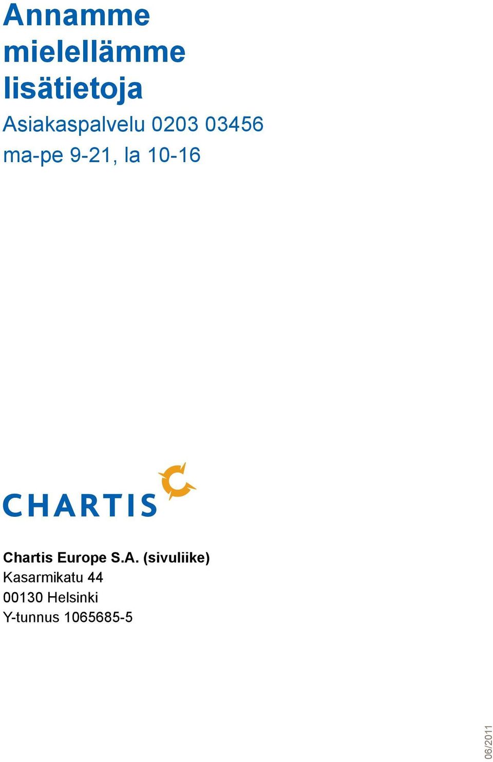 10-16 Chartis Europe S.A.