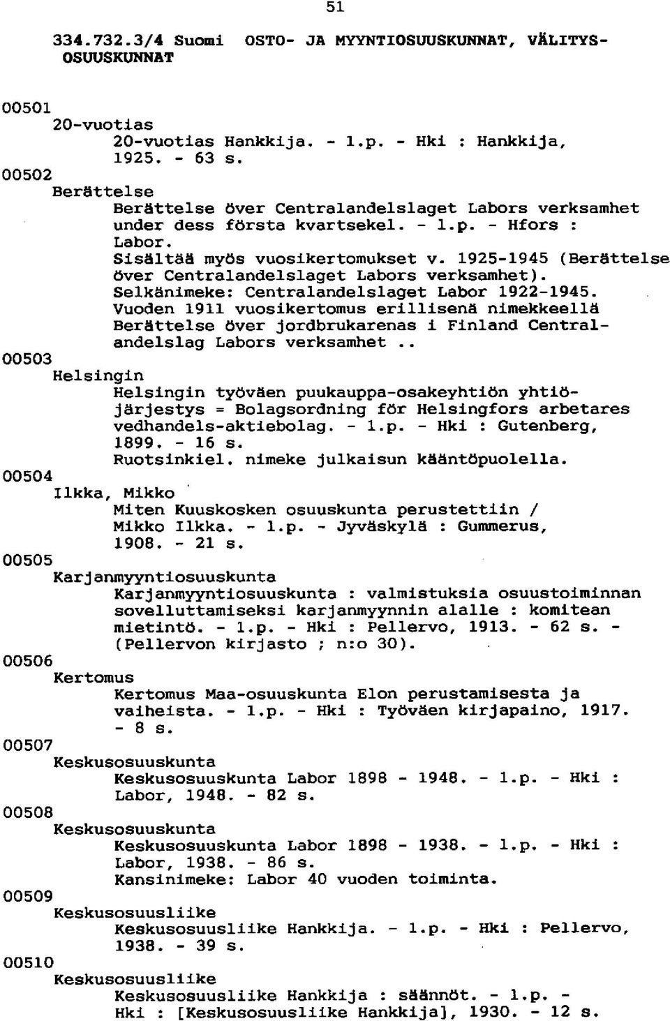 1925-1945 (Berättelse över Centralandelslaget Labors verksamhet). Selkänimeke: Centralandelslaget Labor 1922-1945.