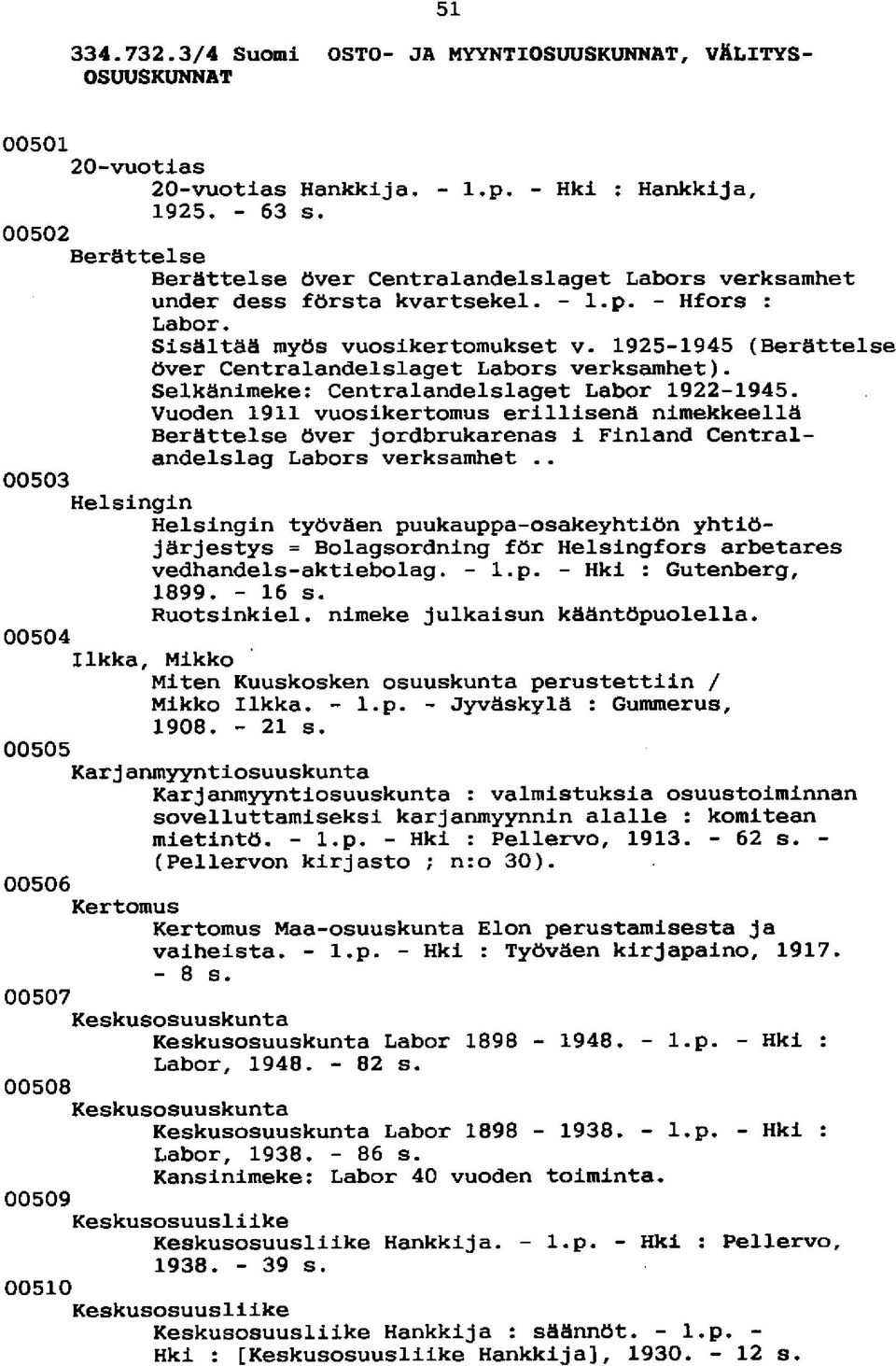 1925-1945 (Berättelse över Centralandelslaget Labors verksamhet). Selkänimeke: Centralandelslaget Labor 1922-1945.