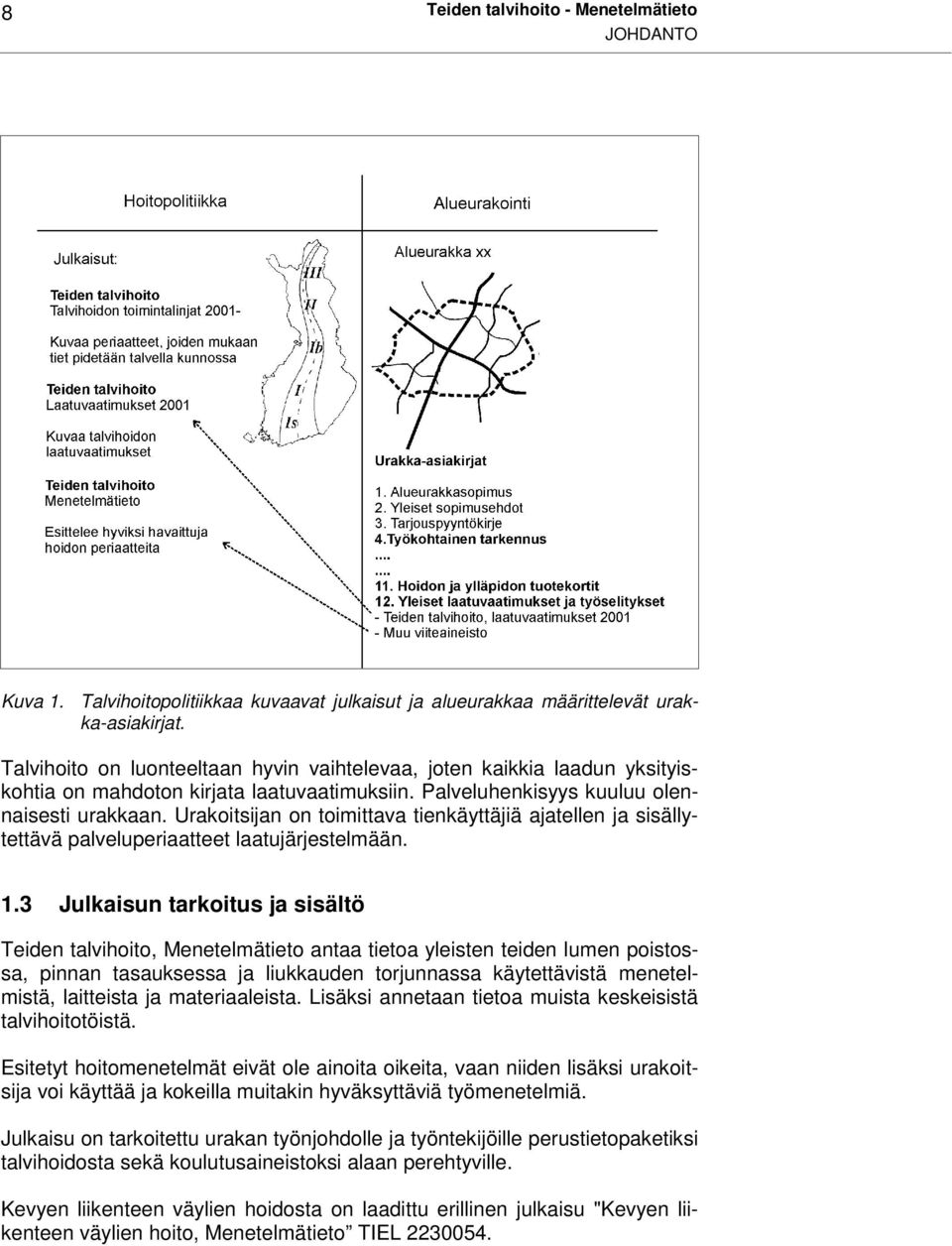 Urakoitsijan on toimittava tienkäyttäjiä ajatellen ja sisällytettävä palveluperiaatteet laatujärjestelmään. 1.