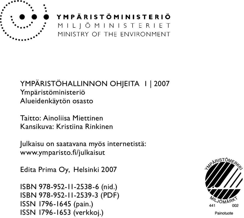 internetistä: www.ymparisto.