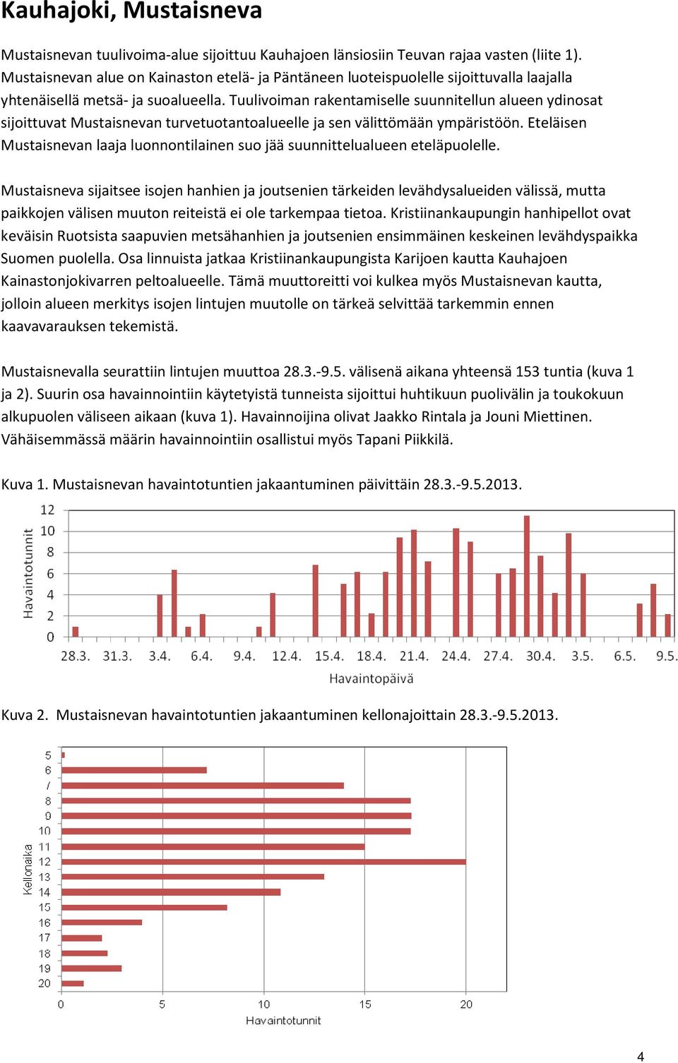 Tuulivoiman rakentamiselle suunnitellun alueen ydinosat sijoittuvat Mustaisnevan turvetuotantoalueelle ja sen välittömään ympäristöön.