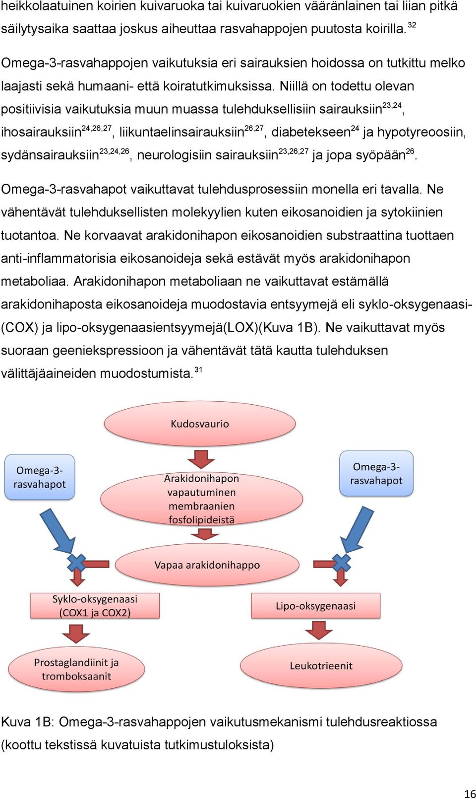 Niillä on todettu olevan positiivisia vaikutuksia muun muassa tulehduksellisiin sairauksiin 23,24, ihosairauksiin 24,26,27, liikuntaelinsairauksiin 26,27, diabetekseen 24 ja hypotyreoosiin,