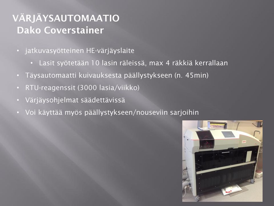 kuivauksesta päällystykseen (n.