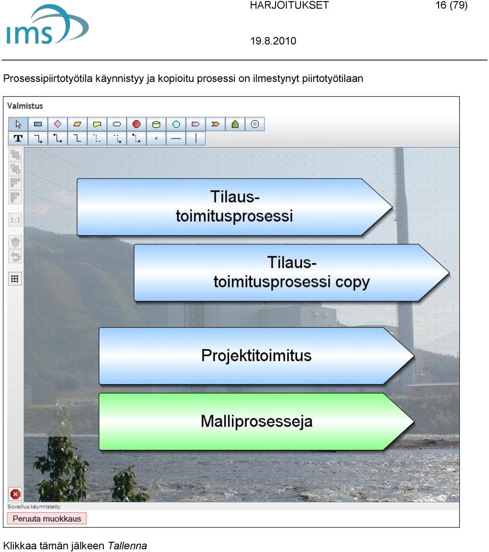 ja kopioitu prosessi on